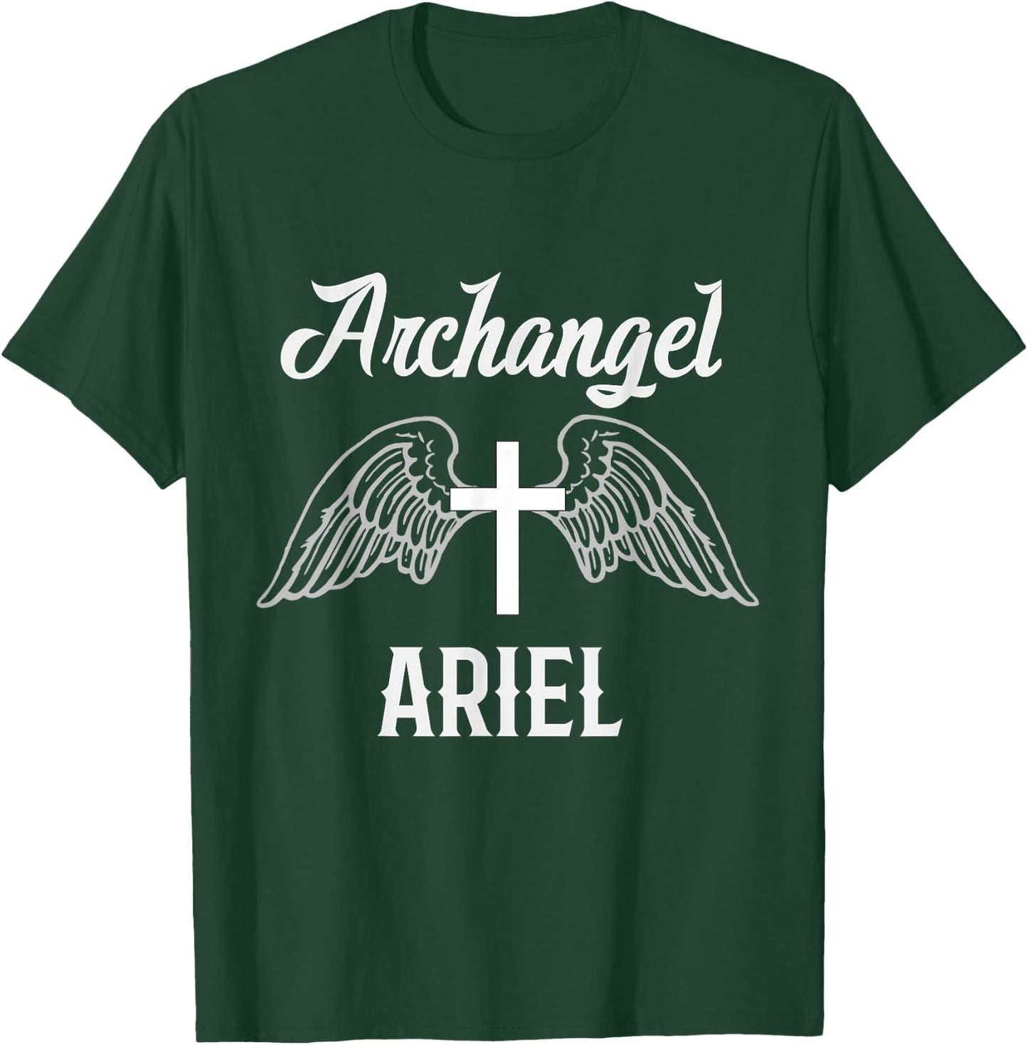 Saint Ariel the Archangel Traditional Catholic Prayer T-Shirt - T-Shirt | Forest