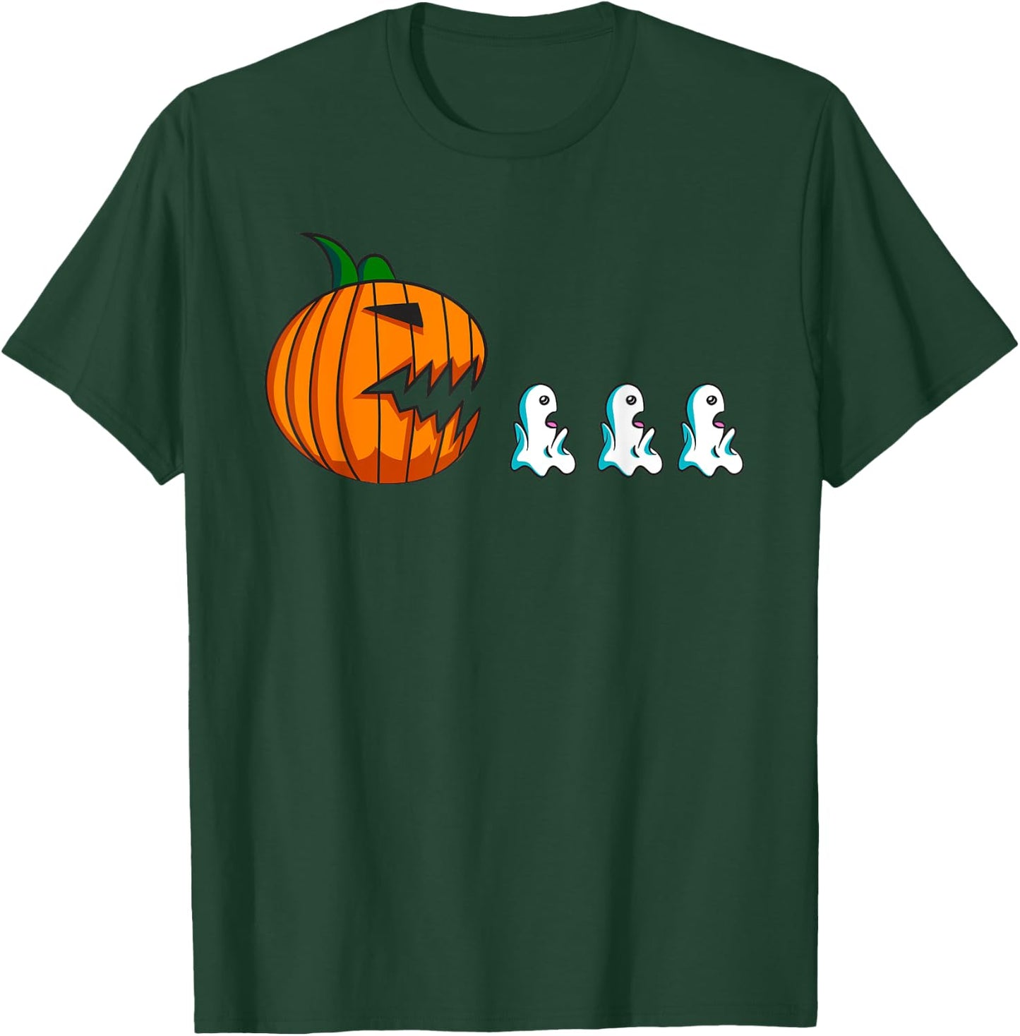 Pumpkin Ghosts Funny Halloween Kids Men T-Shirt - T-Shirt | Forest