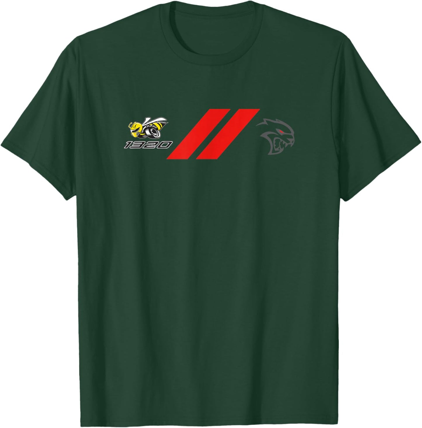 Dodge 1320 // Hellcat Logo T-Shirt - T-Shirt | Forest