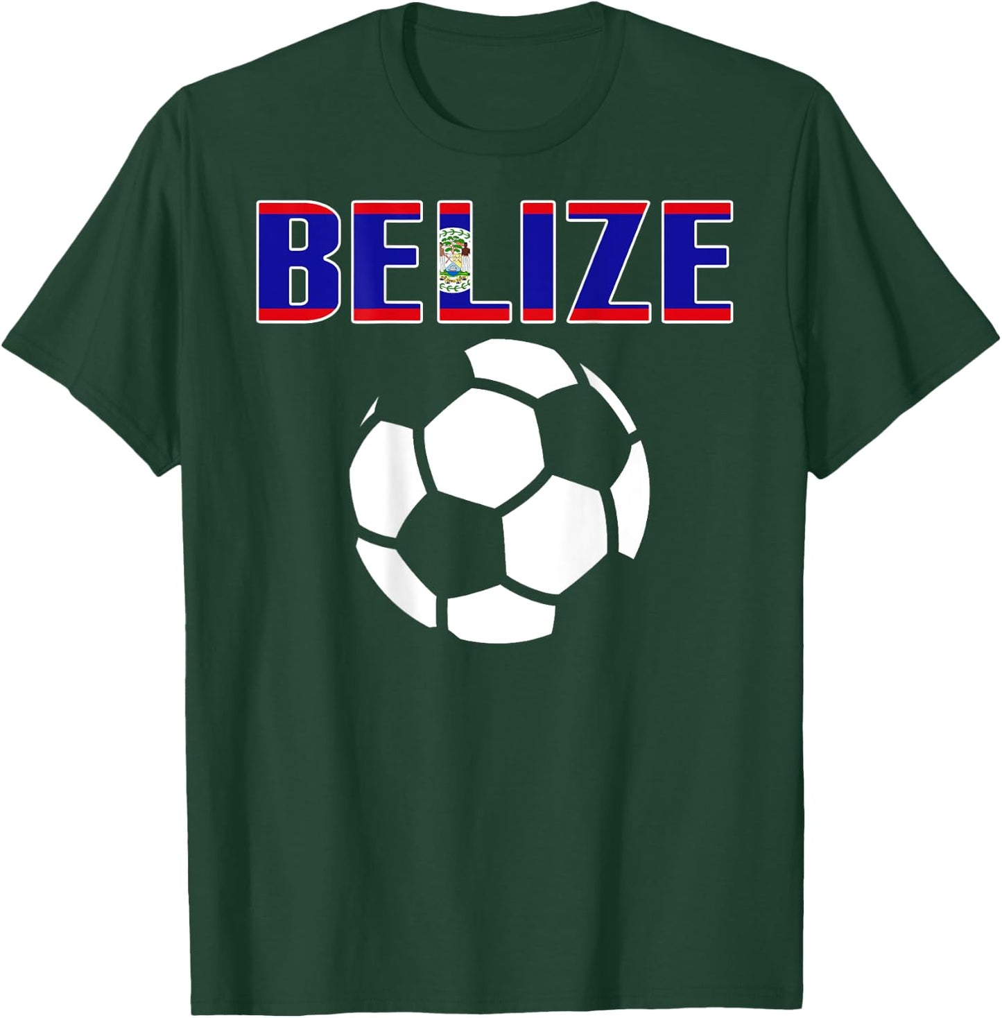 Proud Belize Soccer Lovers Jersey - Belizean Football Fans T-Shirt - T-Shirt | Forest