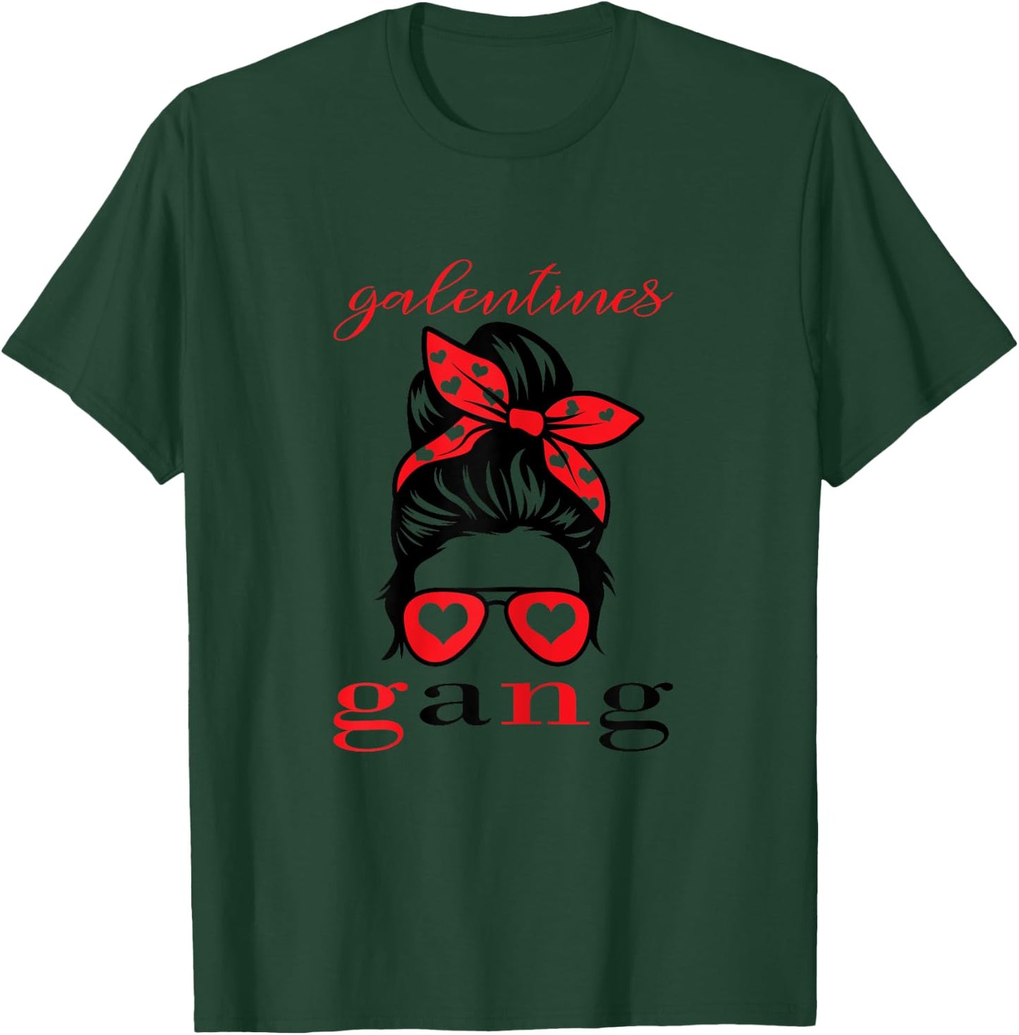 2023 Galentines Gang/valentine's Day Sunglasses Girl T-Shirt - T-Shirt | Forest