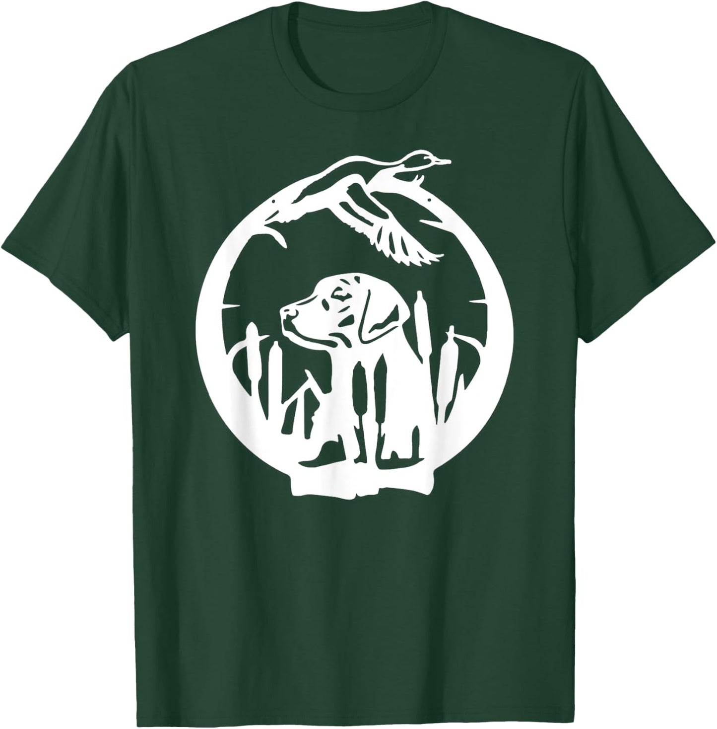 Duck Hunting Labrador Retriever Waterfowl Hunter Black Lab T-Shirt - T-Shirt | Forest
