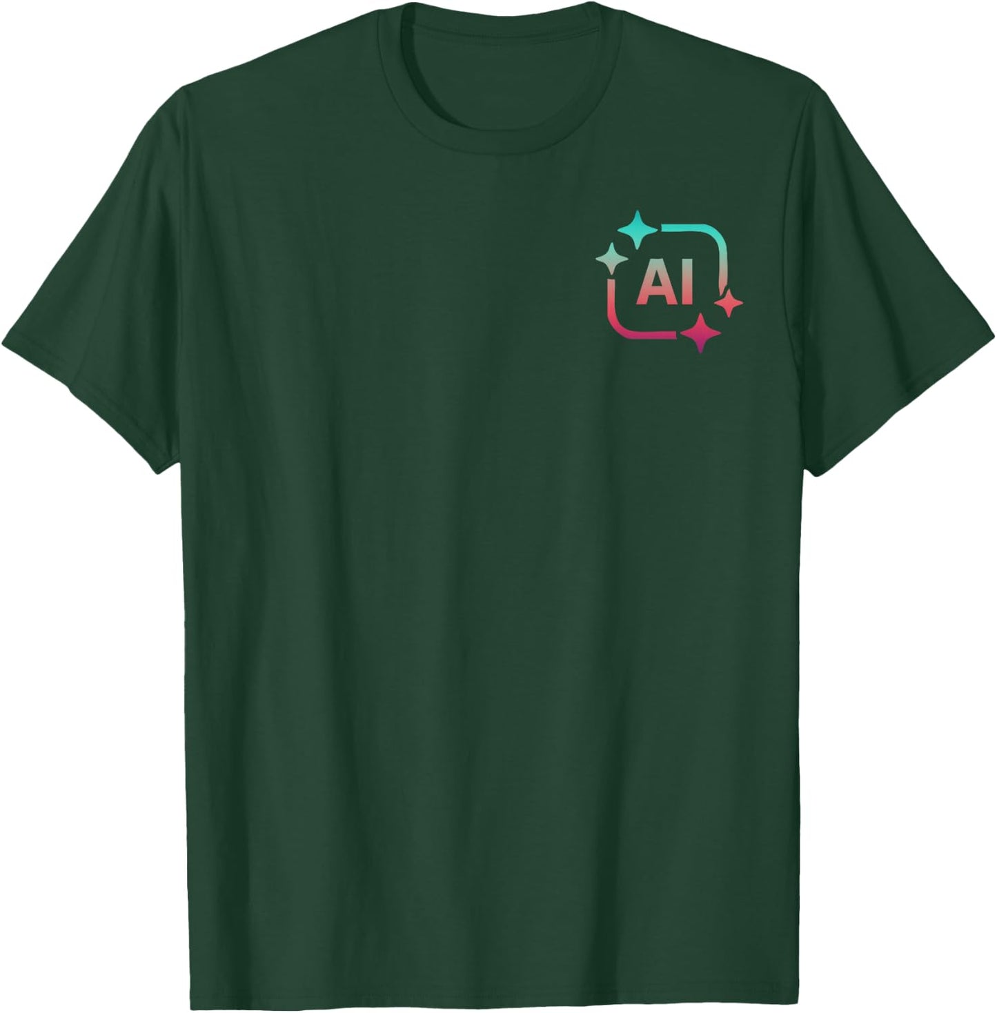 Artificial Intelligence Art Computer Science AI Tech Geek T-Shirt - T-Shirt | Forest