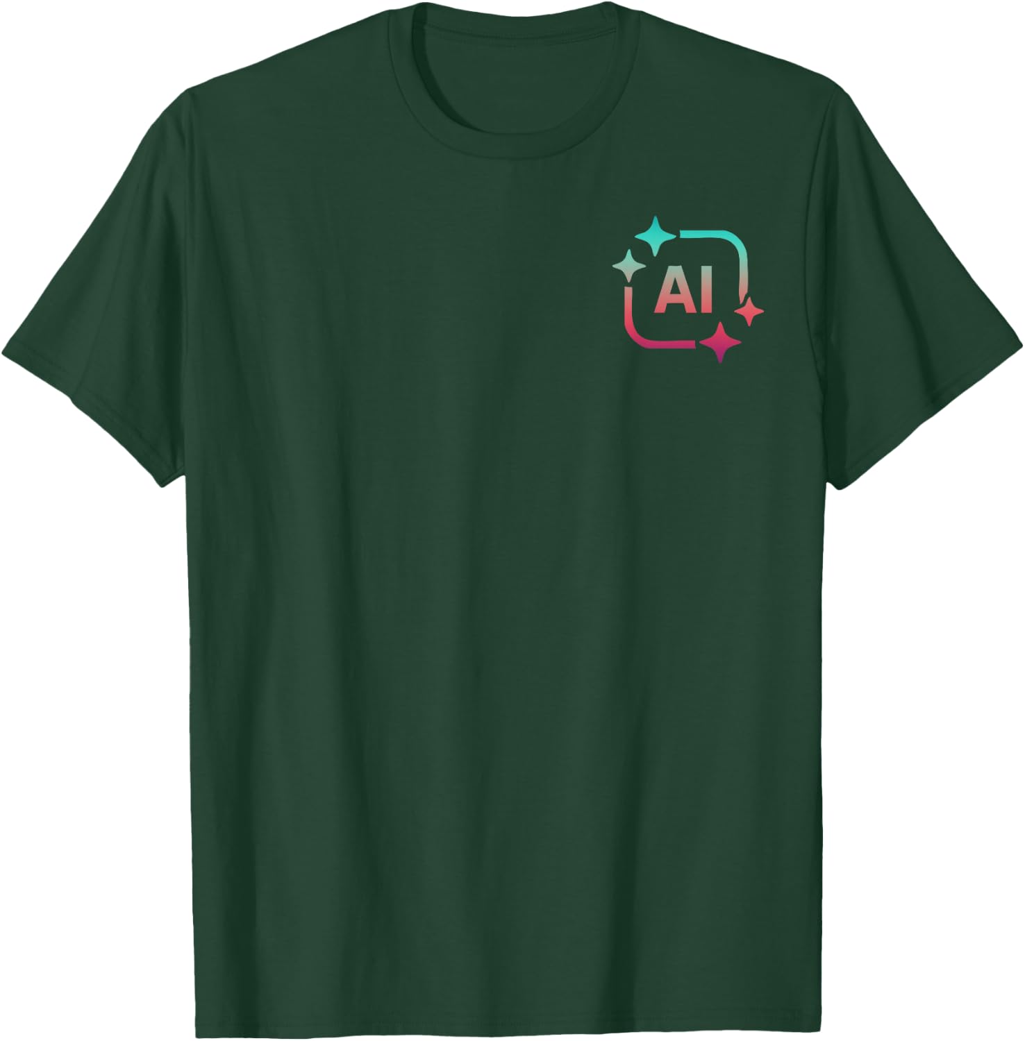 Artificial Intelligence Art Computer Science AI Tech Geek T-Shirt - T-Shirt | Forest