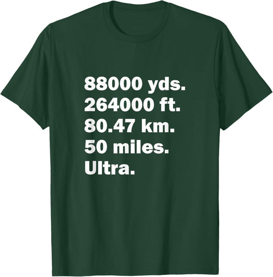 50 mile race - Ultra marathon finisher T-Shirt - T-Shirt | Forest