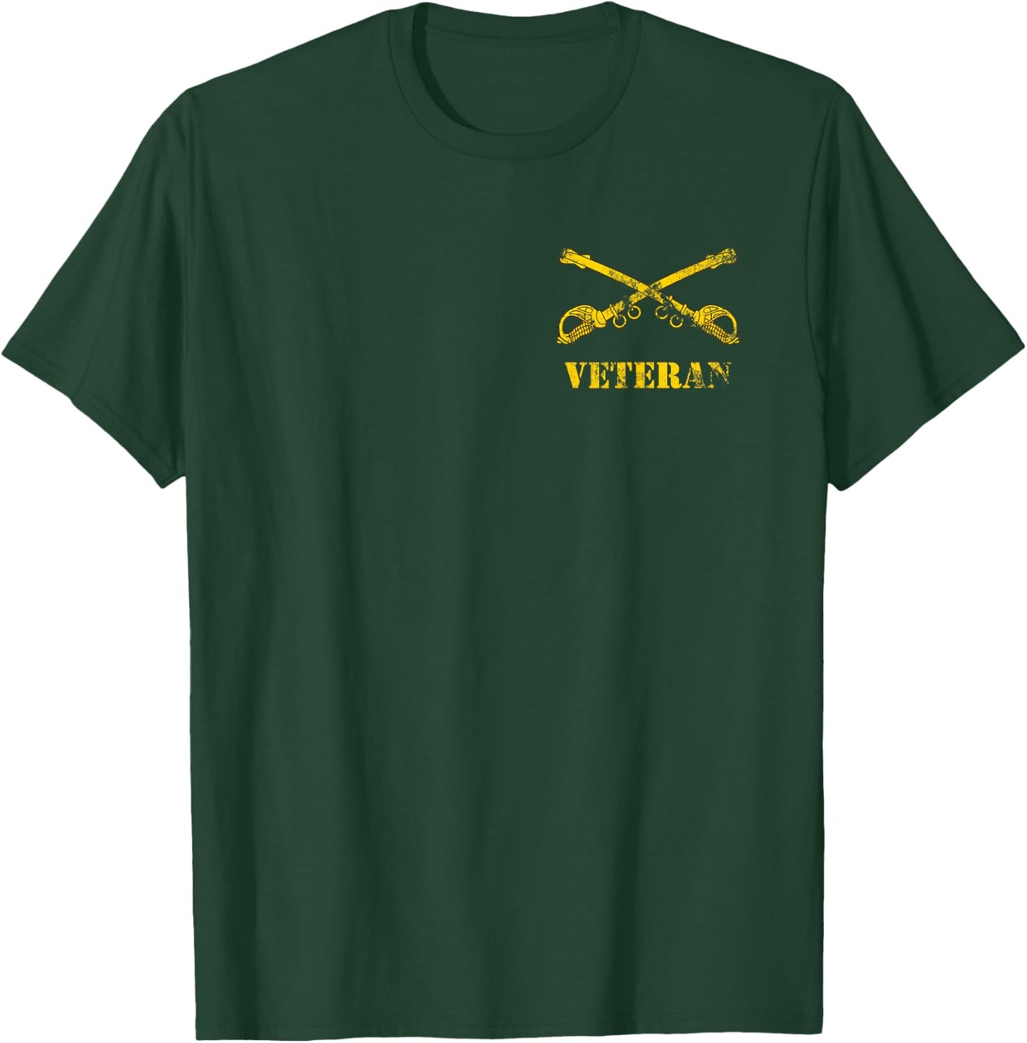 US Army Cavalry Veteran - CAV Scout 19Delta - 19D Vintage T-Shirt - T-Shirt | Forest