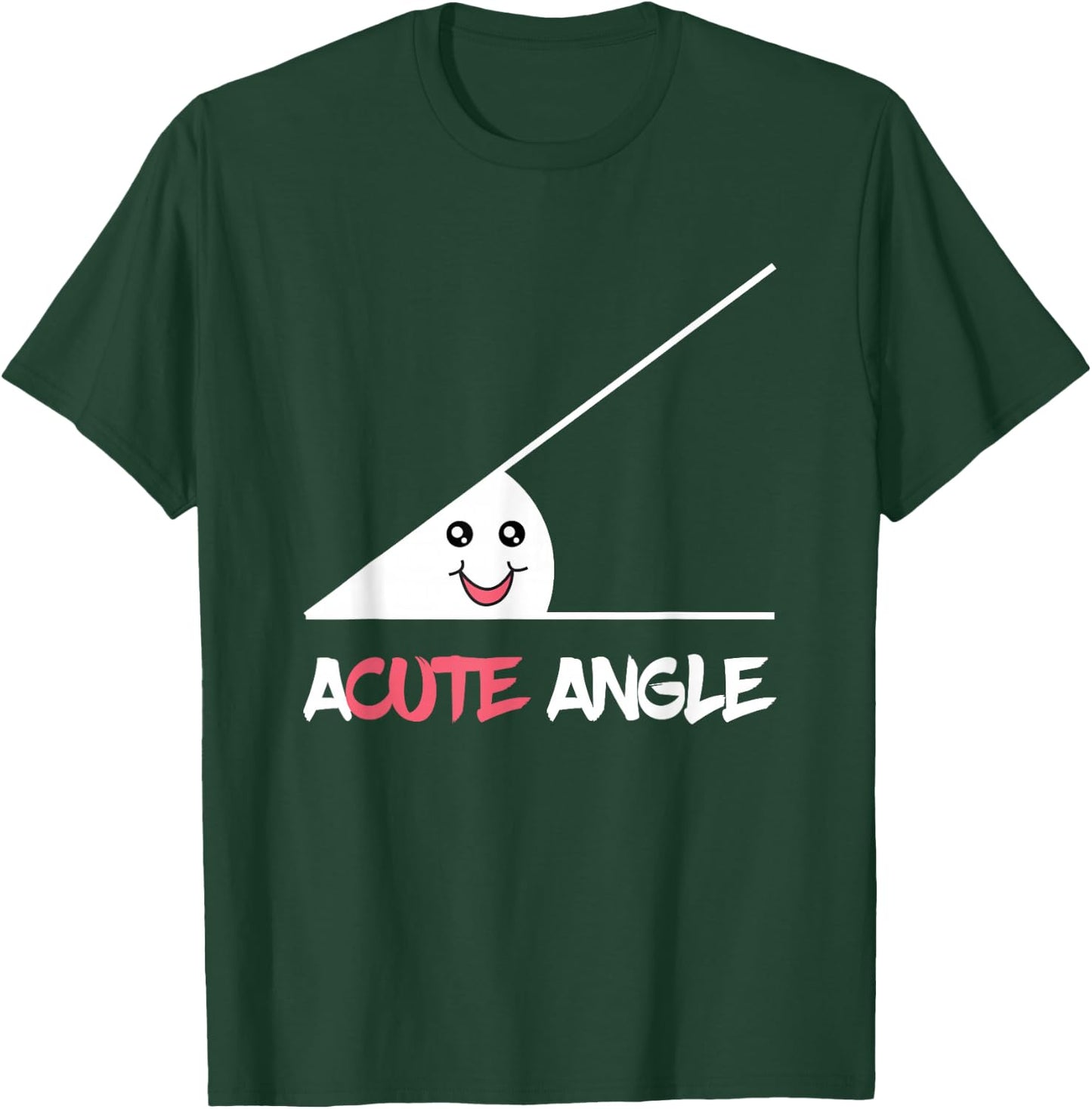 Funny Acute Angle Triangle Geometry Geometric Science Math T-Shirt - T-Shirt | Forest