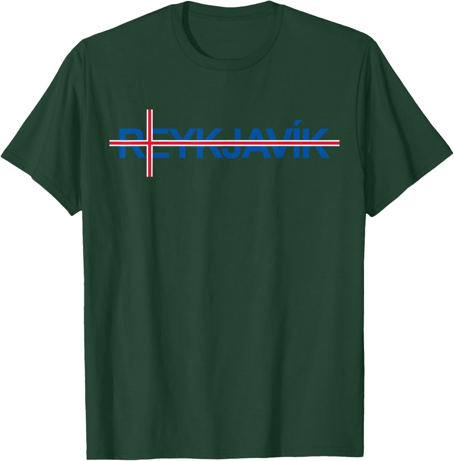 Iceland Flag Travel Holiday Scandinavia Pride Reykjavik T-Shirt - T-Shirt | Forest