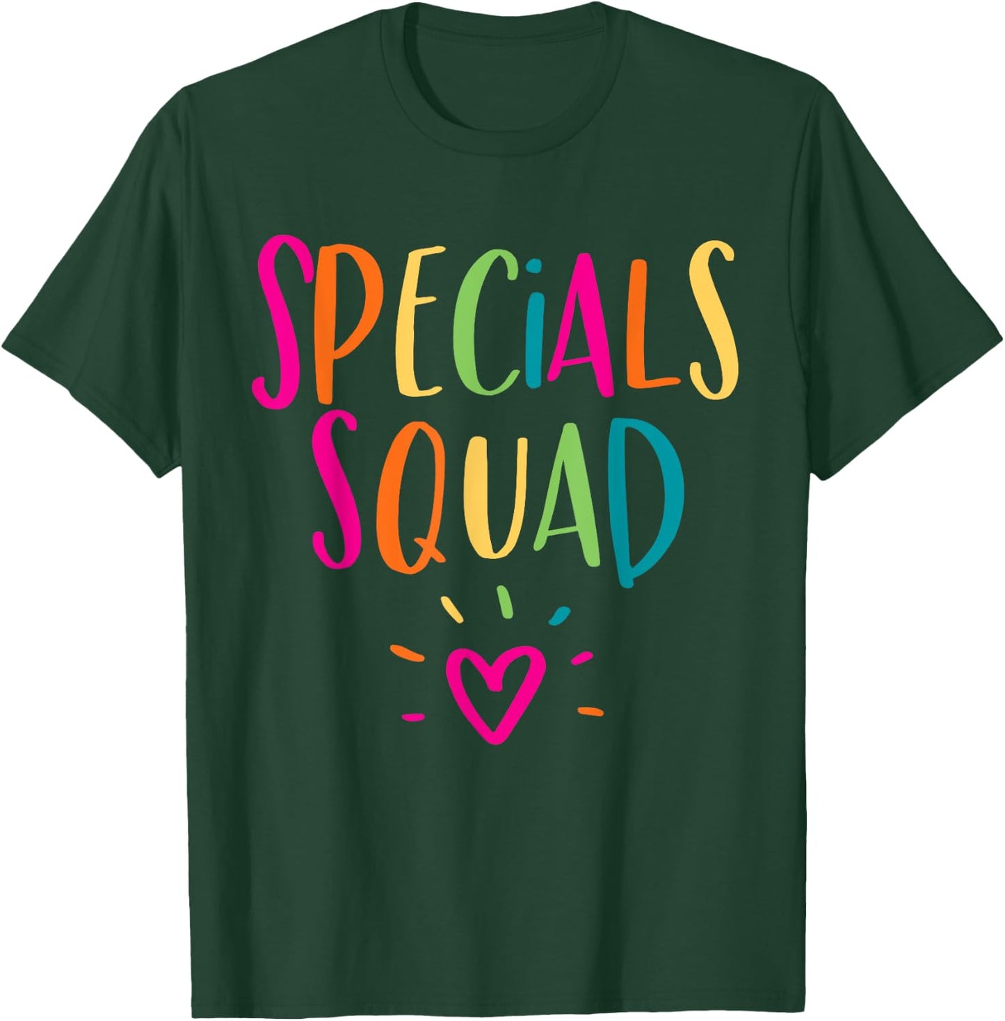 Specials Squad Art Music PE Tech Gym Teacher Team T-Shirt - T-Shirt | Forest