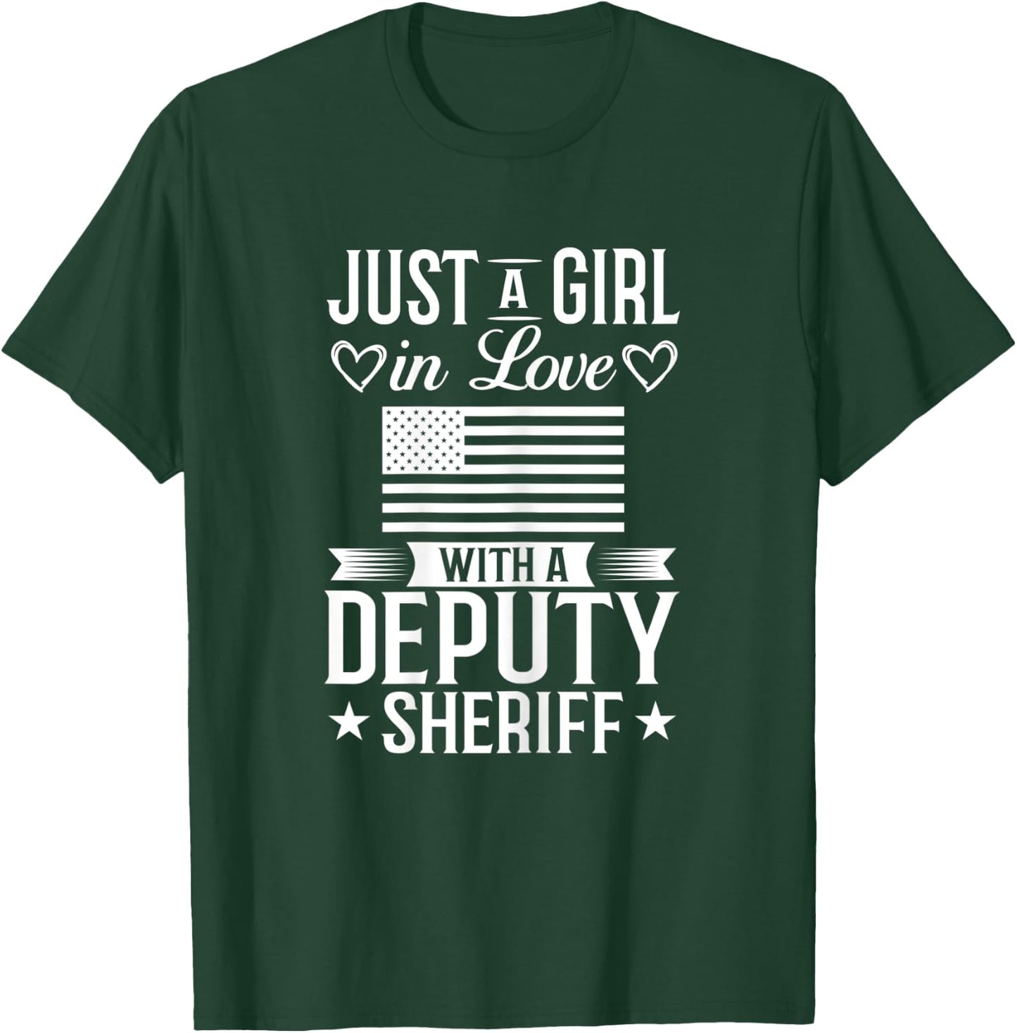 Deputy Sheriff Wife Police Chief Sheriff's Officer T-Shirt - T-Shirt | Forest