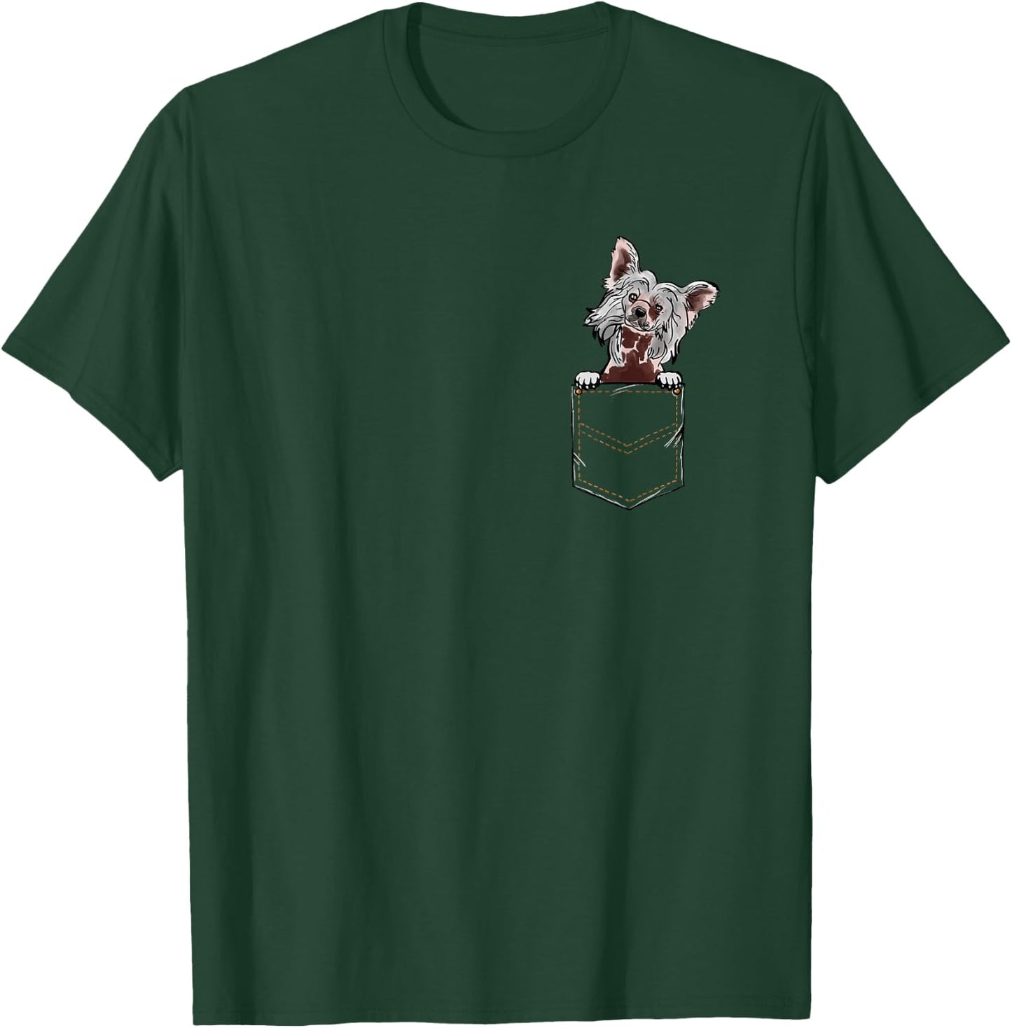 Chinese Crested Chinese Crested Dog Puppy Women Kids T-Shirt - T-Shirt | Forest