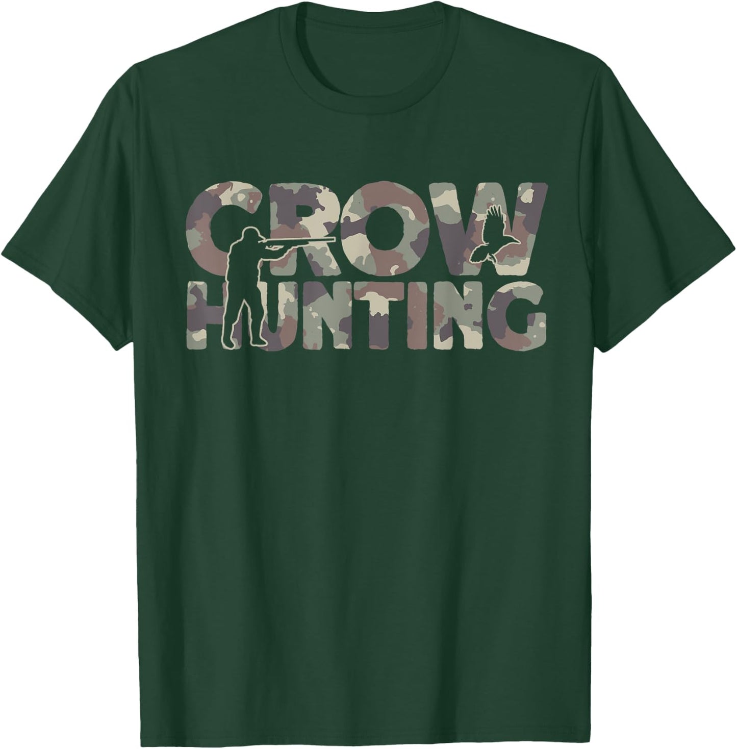 Crow Hunting Camouflage Crow Hunter T-Shirt - T-Shirt | Forest