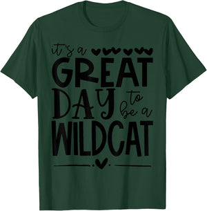 Wildcats School Sports Fan Team Spirit Great Day Women Kids T-Shirt - T-Shirt | Forest
