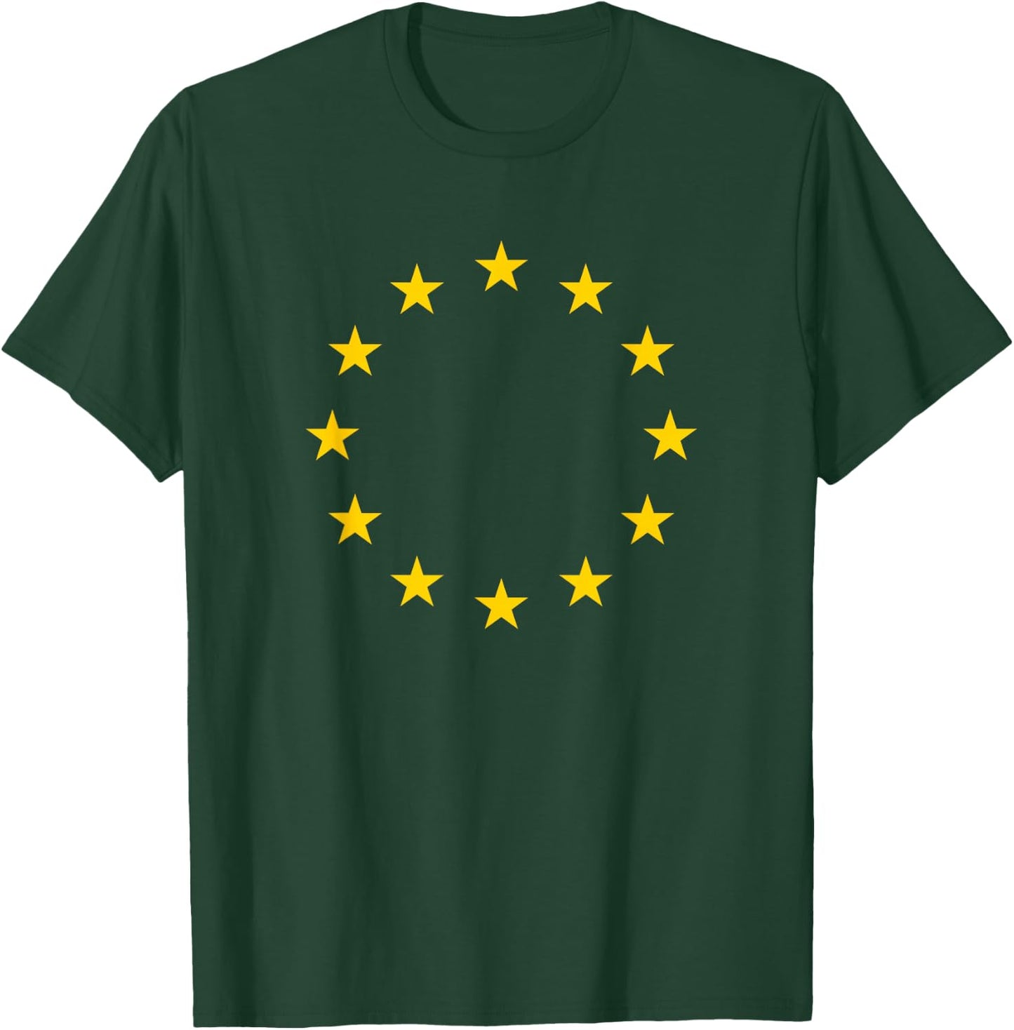 European Union Flag Europe EU Travel Anti Brexit Peace T-Shirt - T-Shirt | Forest