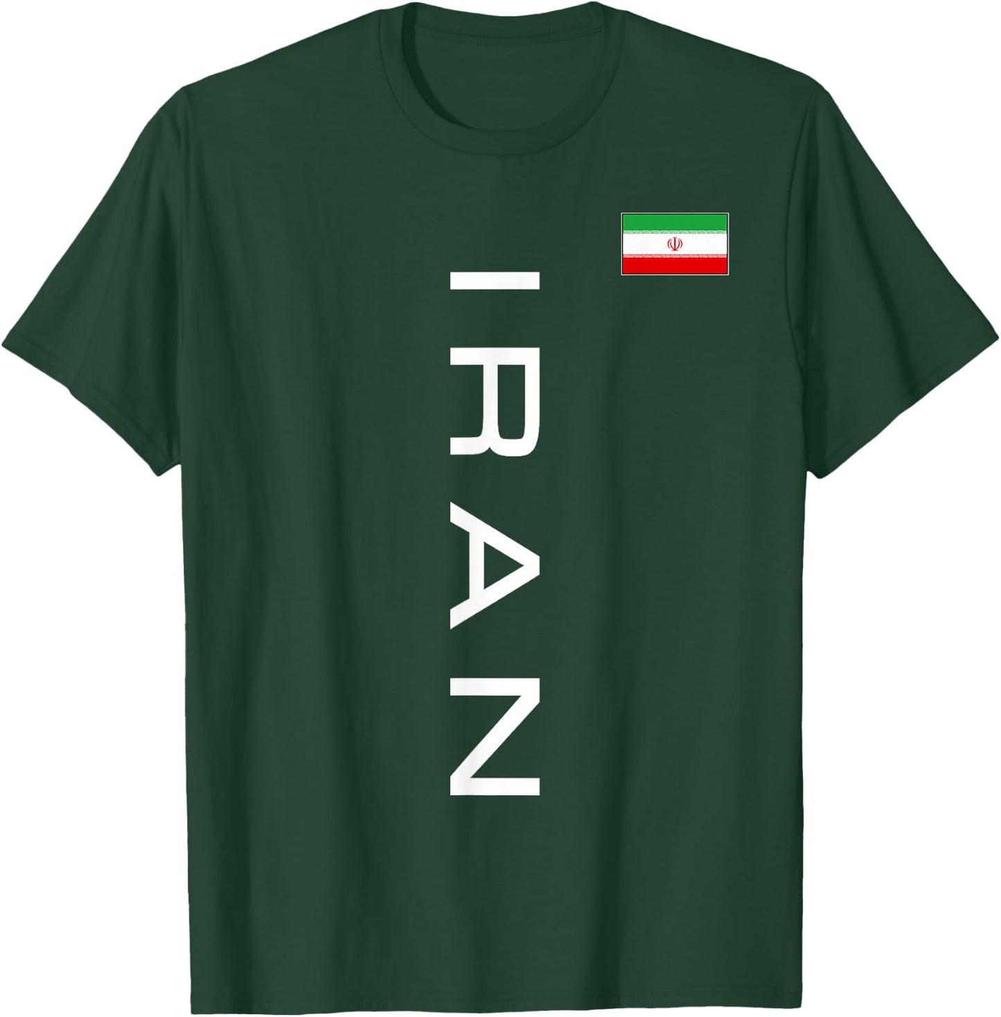 Iran Flag Iranian Athletic Games Sports Jersey Style T-Shirt - T-Shirt | Forest