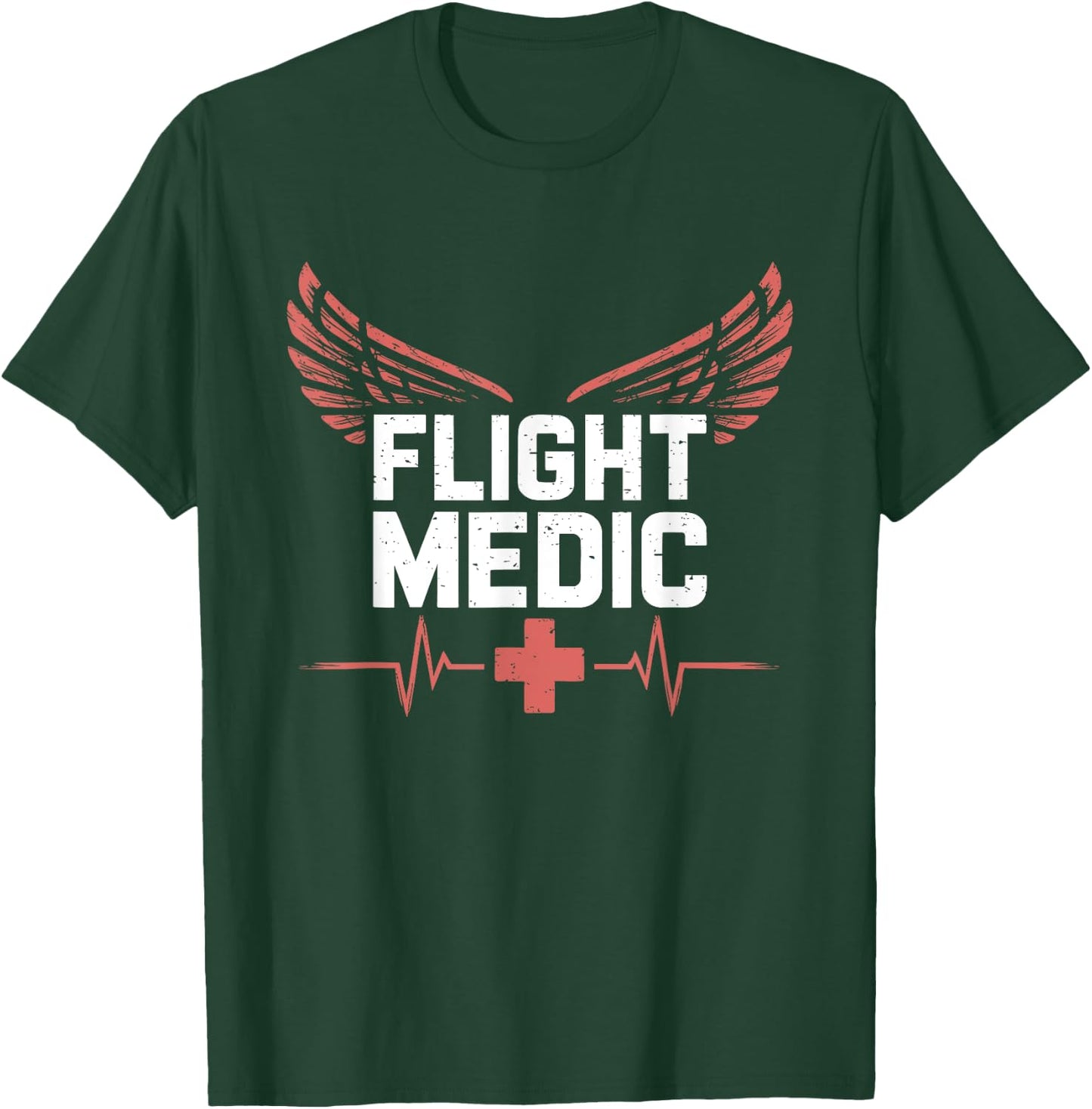 Flight Medic, Helicopter Nurse Response EMT Paramedic T-Shirt - T-Shirt | Forest