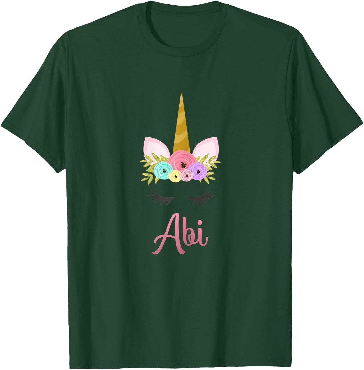 Abi Unicorn Girls T-Shirt - T-Shirt | Forest