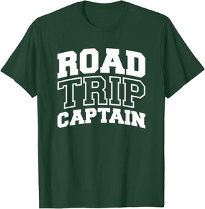 Road Trip Captain Camper Motorhome Trailer Camping T-Shirt - T-Shirt | Forest