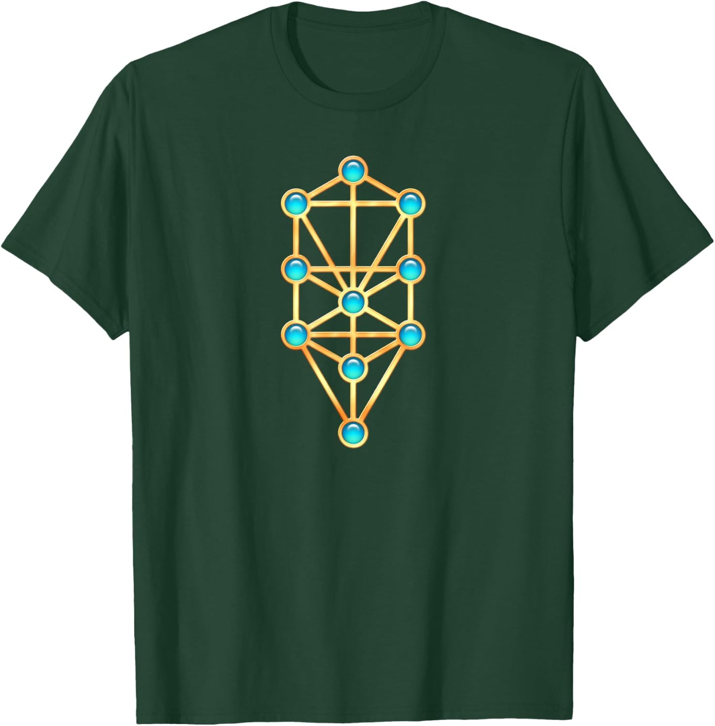 Tree of Life Sephiroth Mysticism Magic Esotericism Kabbalah T-Shirt - T-Shirt | Forest