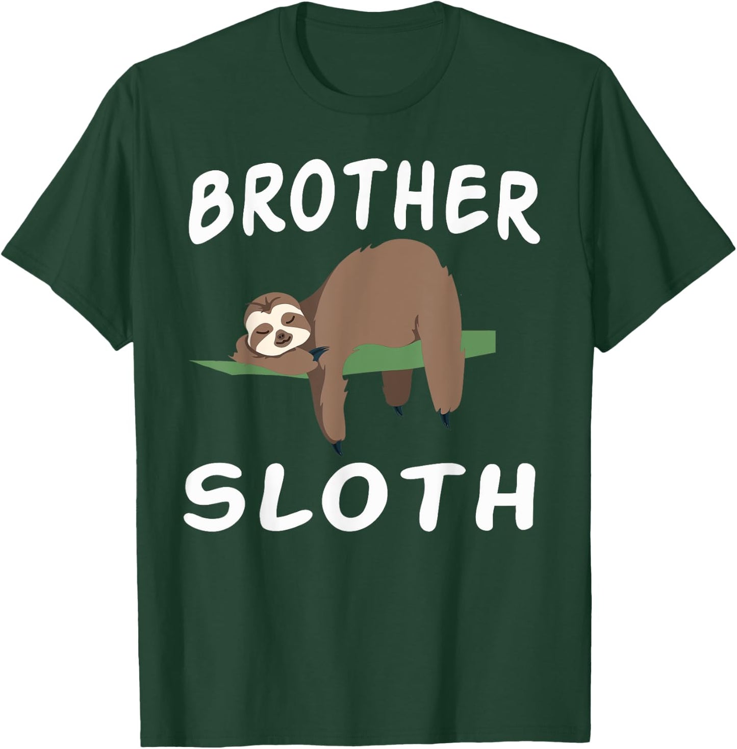 Brother Sloth Matching Family Funny Sleeping sloths T-Shirt - T-Shirt | Forest