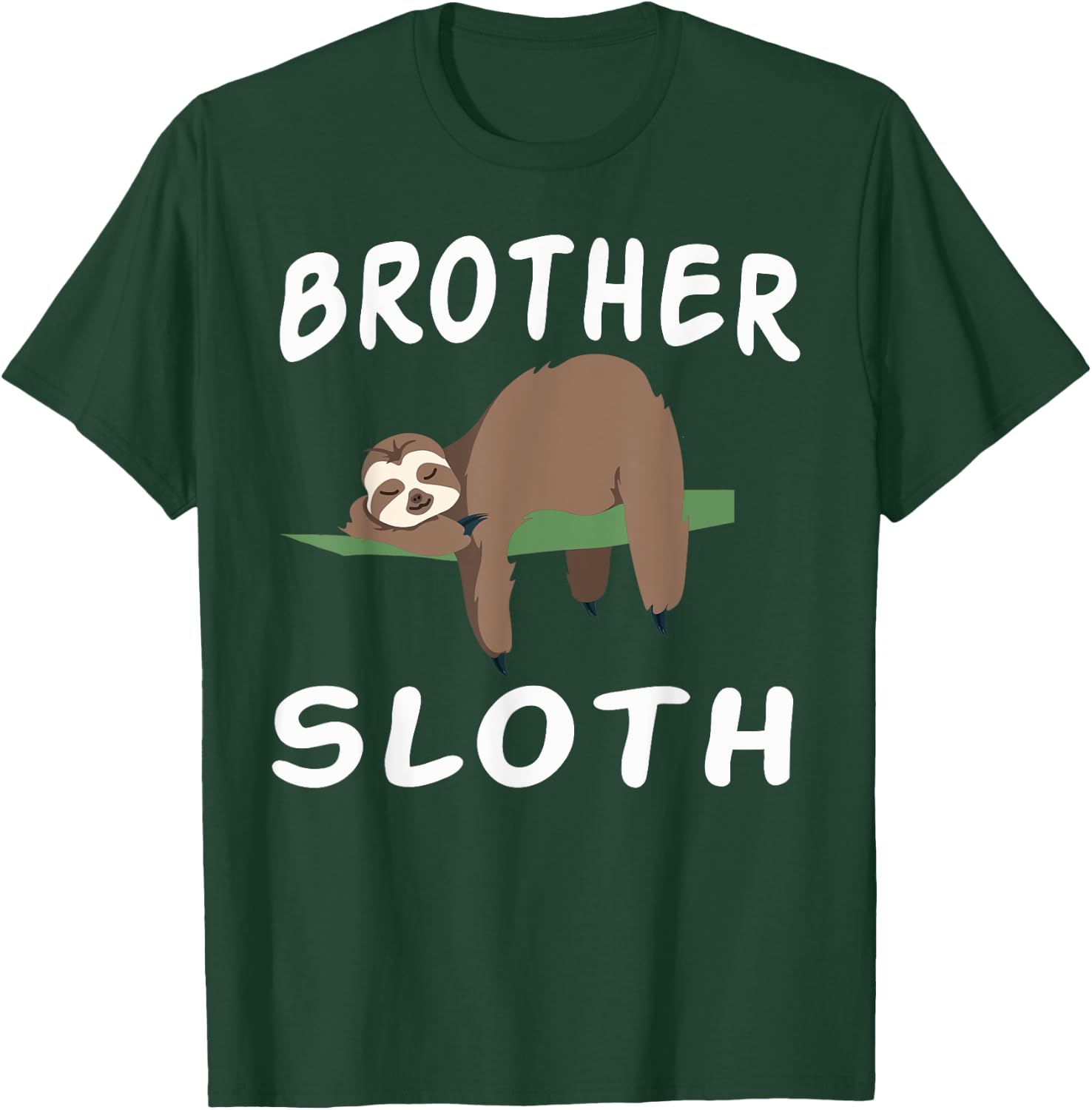 Brother Sloth Matching Family Funny Sleeping sloths T-Shirt - T-Shirt | Forest