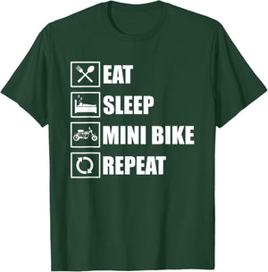 Funny Minibike Apparel Hemi Mini Bike Motorcycle Love T-Shirt - T-Shirt | Forest