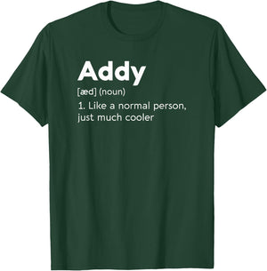 I Love Addy Name Personalised Women Heart BFF Friend Girl T-Shirt - T-Shirt | Forest