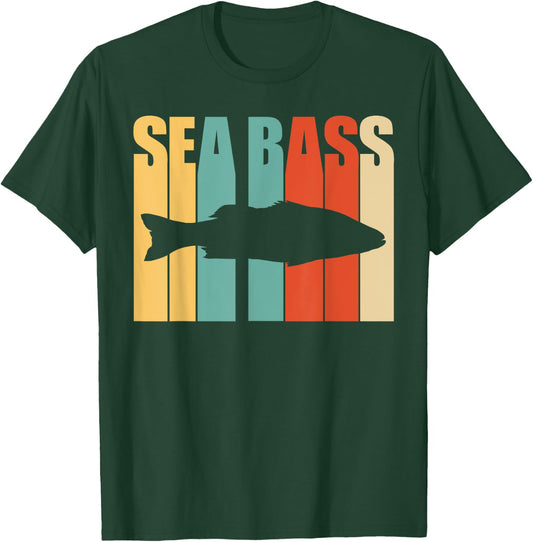 Seabass Shirt - Seabass Fishing T-Shirt - T-Shirt | Forest