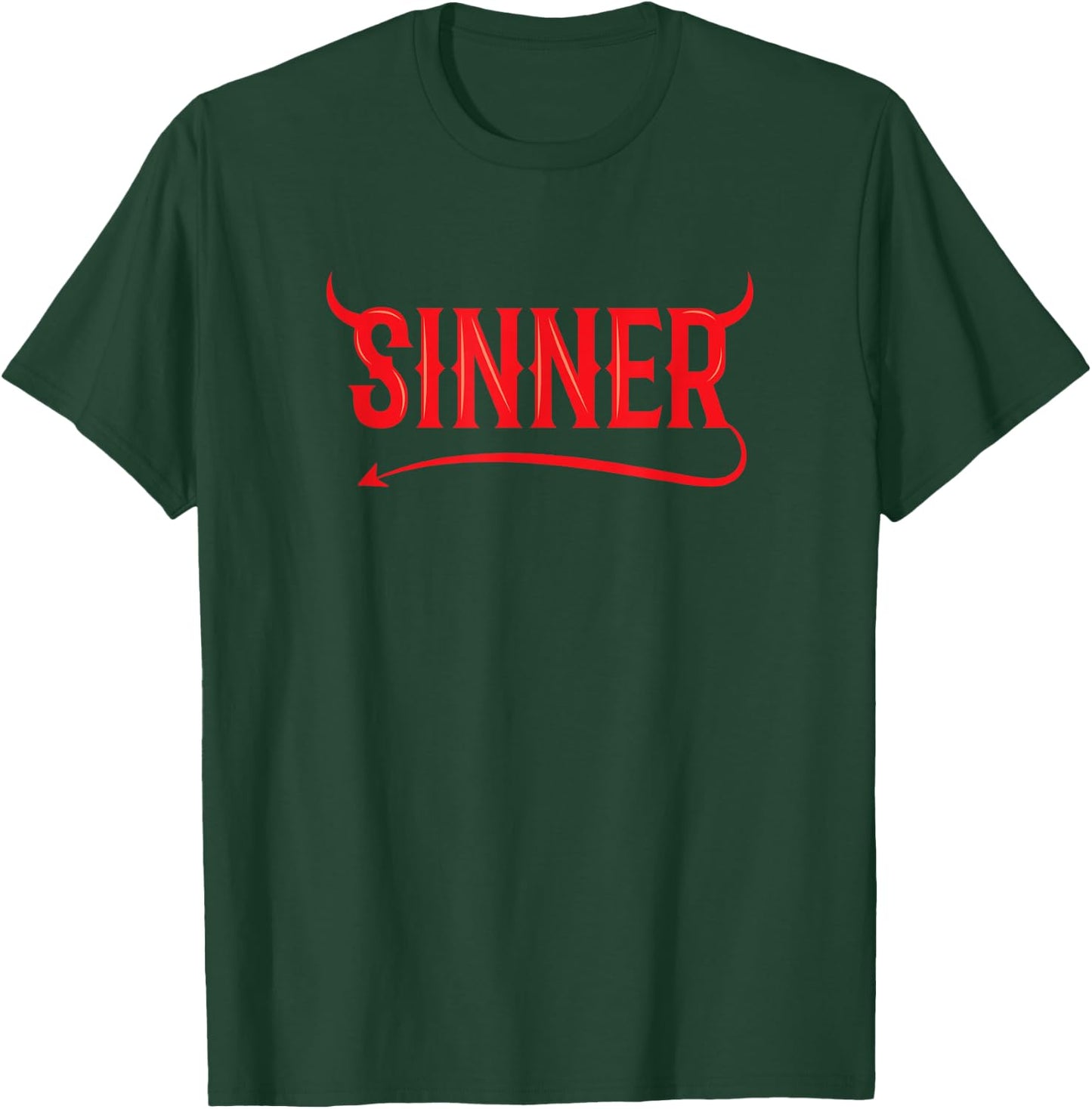 Sinner Outfit Matching Clothes Couple Gifts Funny Halloween T-Shirt - T-Shirt | Forest