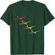 Glider Gliding Plane Retro Sailplane Flying Pilot Aviation T-Shirt - T-Shirt | Forest