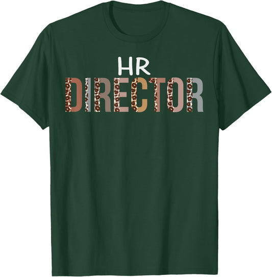 HR Director Leopard Appreciation Funny For Work T-Shirt - T-Shirt | Forest