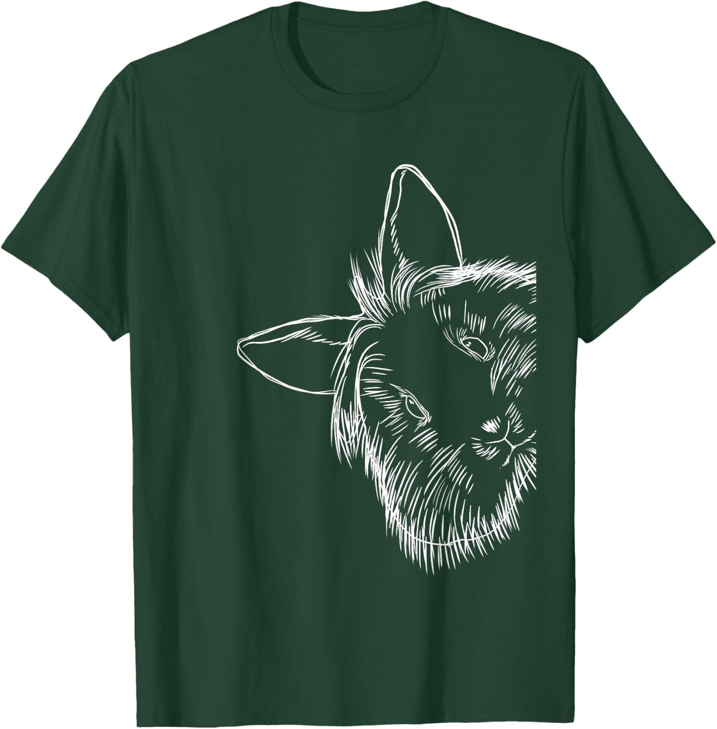Funny Lionhead Rabbit T-Shirt - T-Shirt | Forest