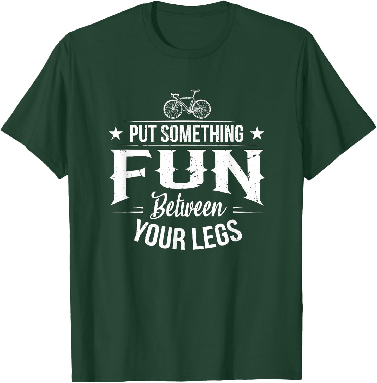 Put something fun between your legs for a biker biking T-Shirt - T-Shirt | Forest
