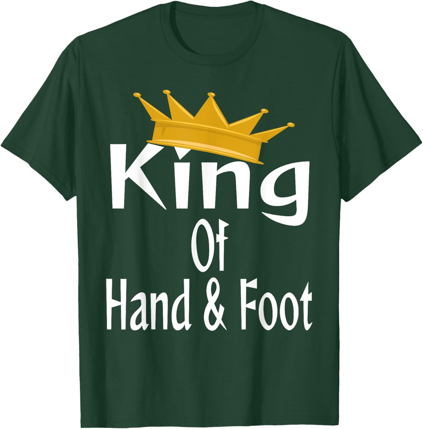 King Of Hand And Foot Card Game Player Winner Champion Crown T-Shirt - T-Shirt | Forest
