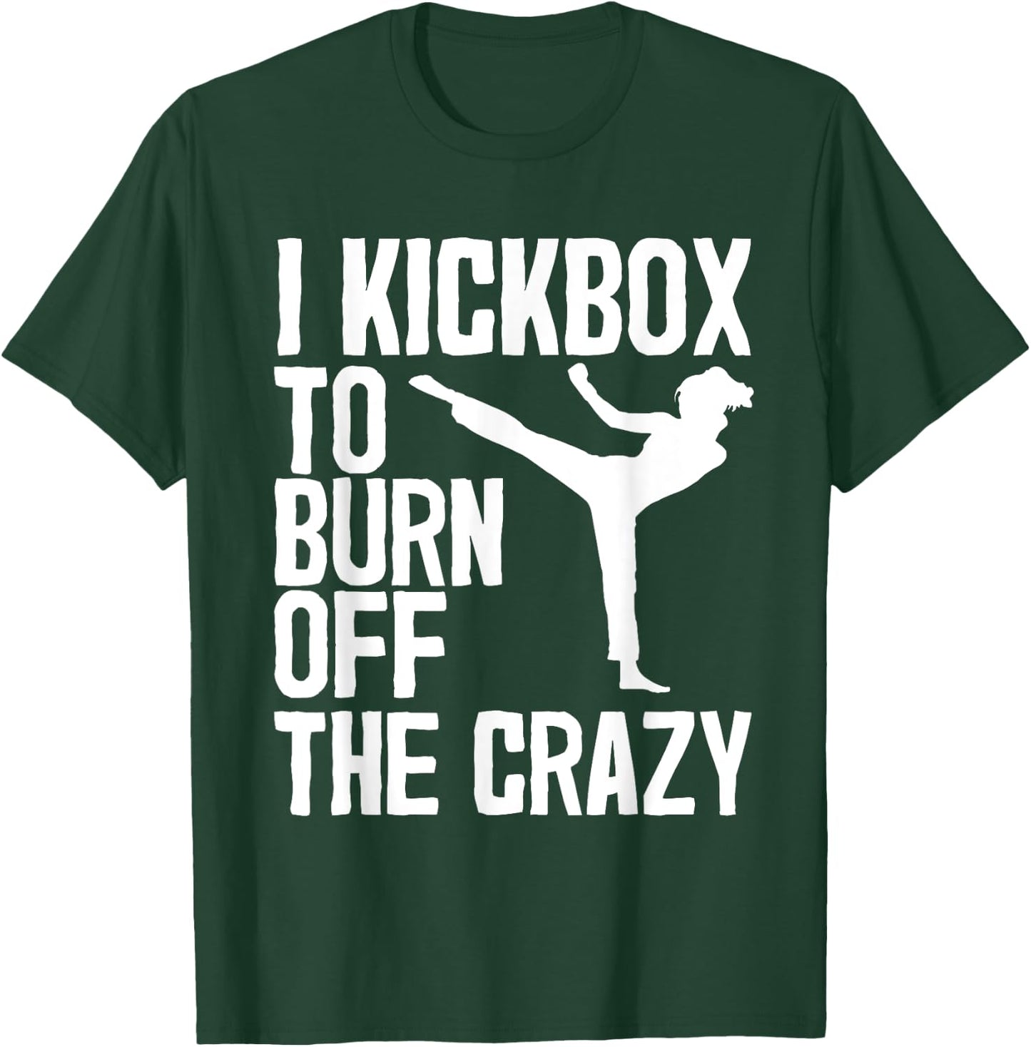Cool Kickboxing Women Kickboxer Jab Workout Fitness T-Shirt - T-Shirt | Forest