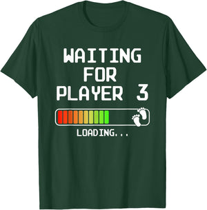 Expectant Dad To Be Gamer Pregnancy Announcement Player 3 T-Shirt - T-Shirt | Forest