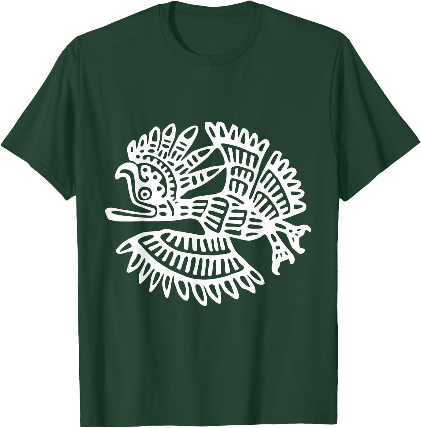 Aztec Maya Bird Symbol T-Shirt - T-Shirt | Forest