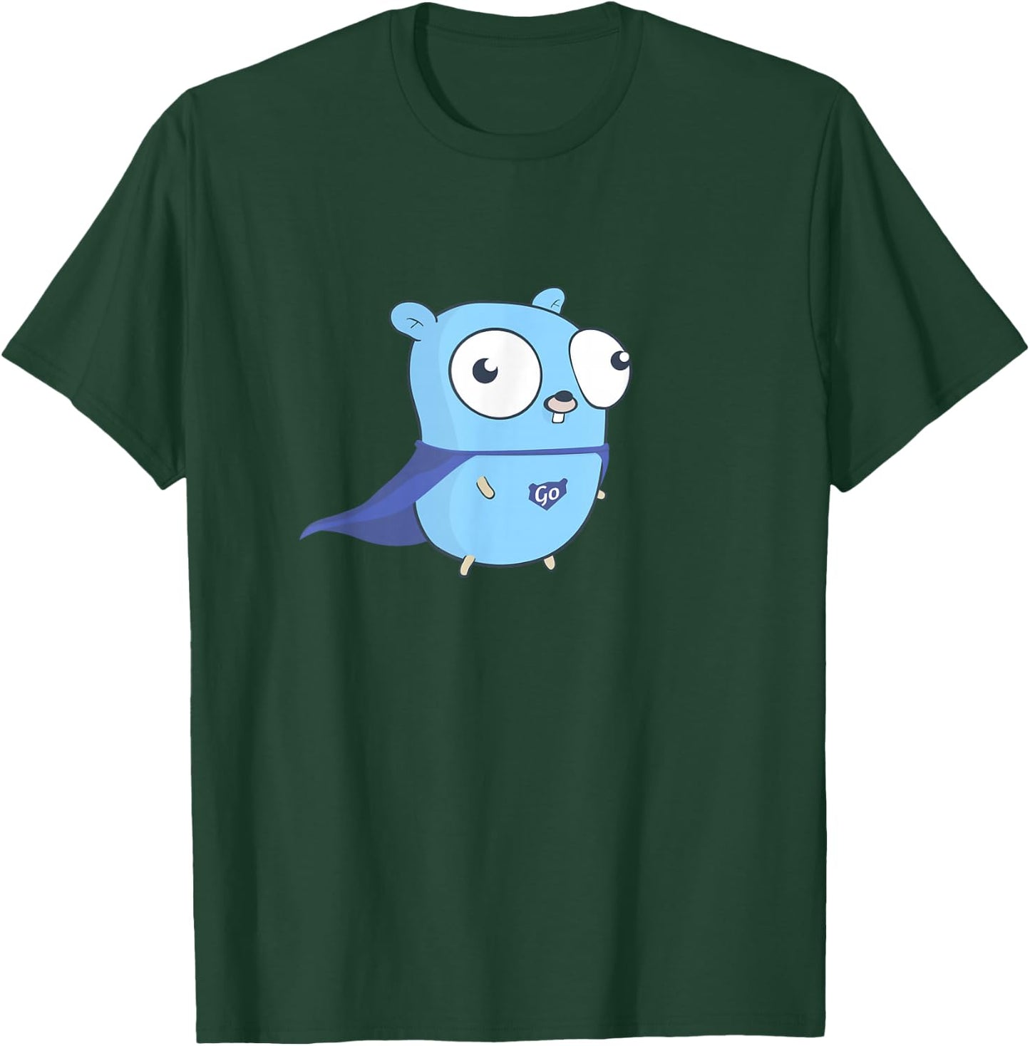 Developer Go Super Golang T-Shirt - T-Shirt | Forest