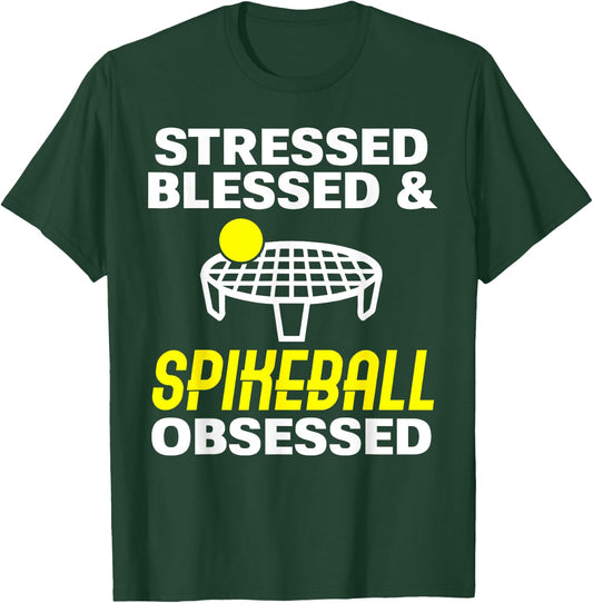 Spikeball game for backyard beach park indoor spike ball Men Women Girls Kids T-Shirt - T-Shirt | Forest