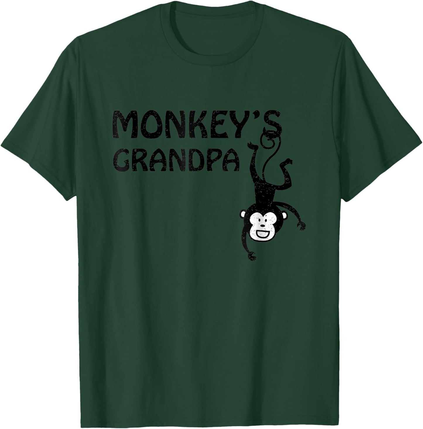 Monkey's Grandpa Grandfather Monkey T-Shirt - T-Shirt | Forest