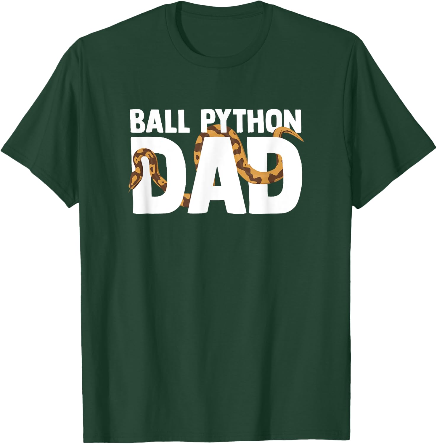 Ball Python Dad Snake Pet Owner Animal Ball Python T-Shirt - T-Shirt | Forest