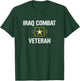 Iraq Combat Veteran - -Adults Black Cotton, Polyester Modern Classic Letter Print T-Shirt - T-Shirt | Forest