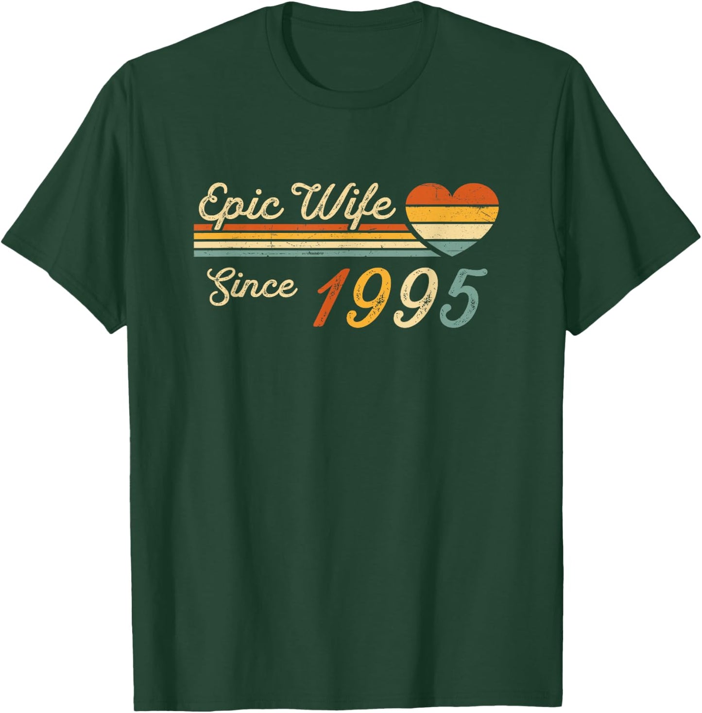 30th wedding anniversary 30 years - Epic Wife Since 1995 T-Shirt - T-Shirt | Forest