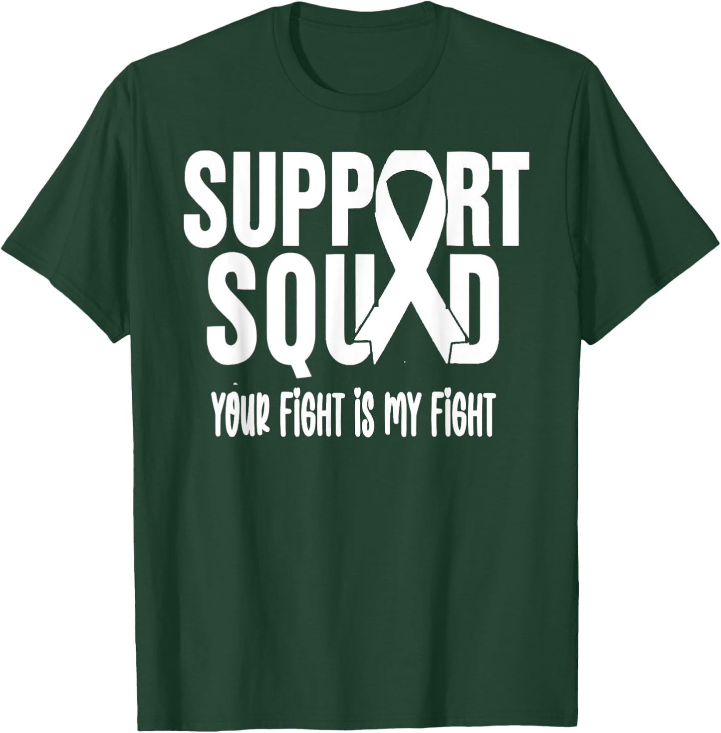 Lung Cancer Support Squad Lung Cancer Awareness T-Shirt - T-Shirt | Forest