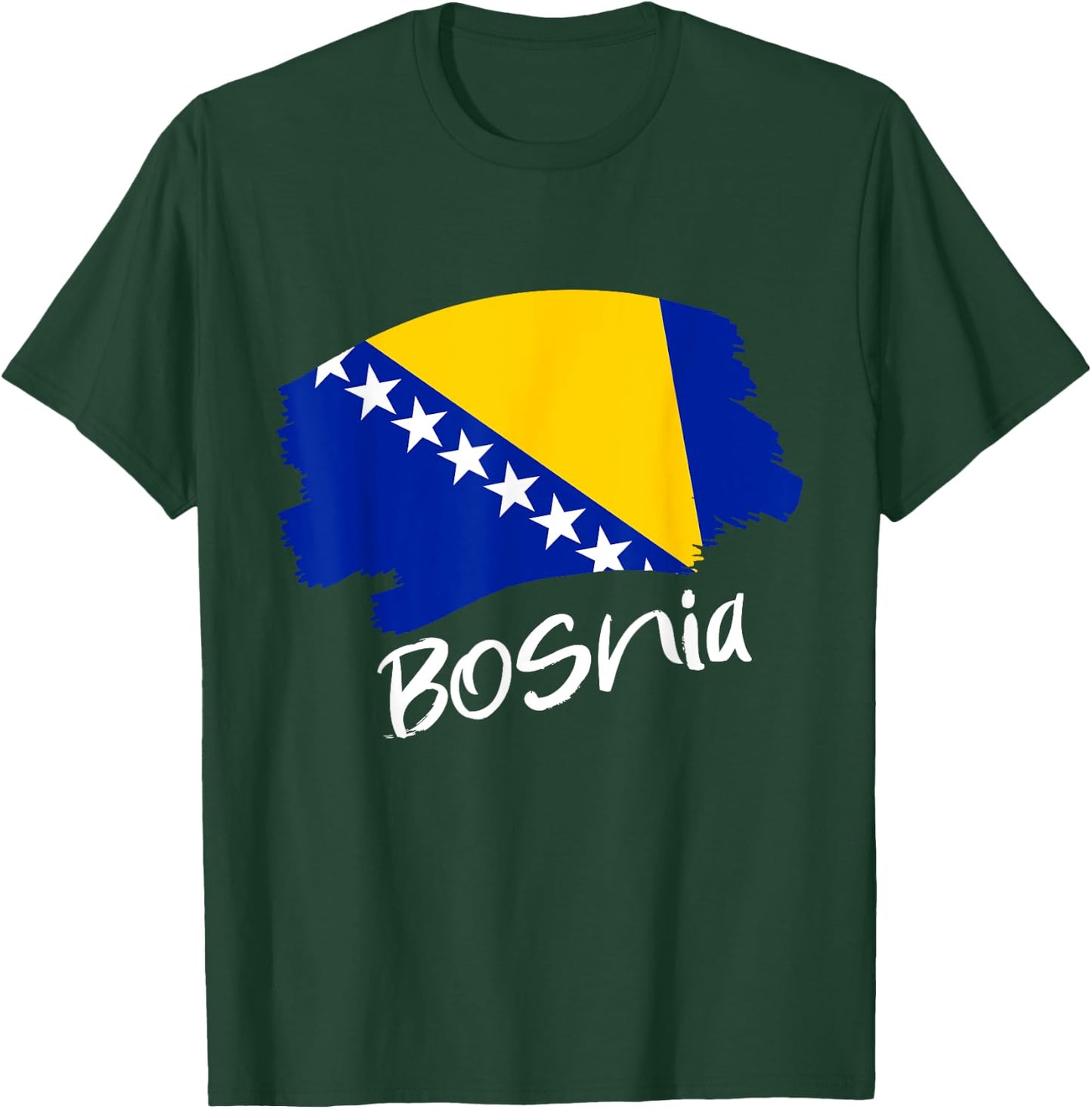 Bosnian Flag Bosnia and Herzegovina T-Shirt - T-Shirt | Forest