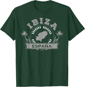 Ibiza Espana Beach Palm Tree Party Destination Gift T-Shirt - T-Shirt | Forest