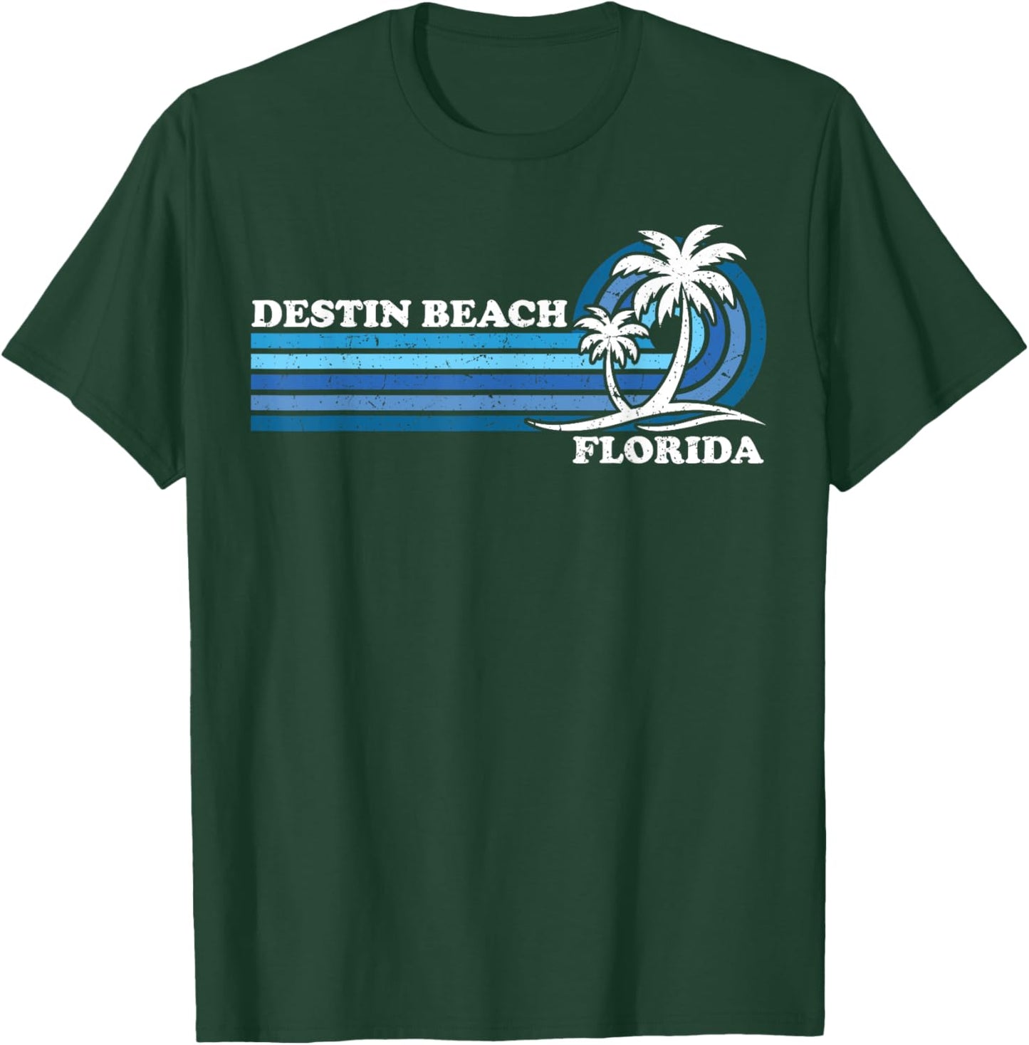 Retro Vintage Family Vacation Florida Destin Beach T-Shirt - T-Shirt | Forest
