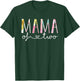 Mama of Two Cute Floral Design Twin Mom Mother Of 2 T-Shirt - T-Shirt | Forest