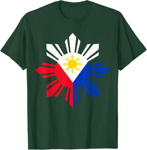 Philippine Flag Pinoy Flag Filipino Shirt Pinoy Sun T-Shirt - T-Shirt | Forest