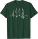 Sailboats on Open Water Nautical Theme Sailing Boating T-Shirt - T-Shirt | Forest